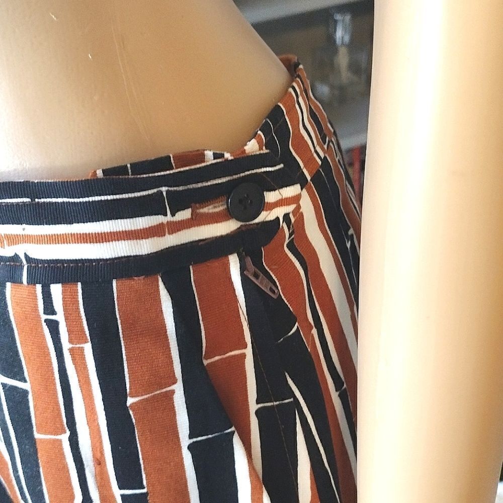 Vintage YSL Yves Saint Laurent Rive Gauche Striped Skirt and Blazer Suit Size 10 - Picture 11 of 16